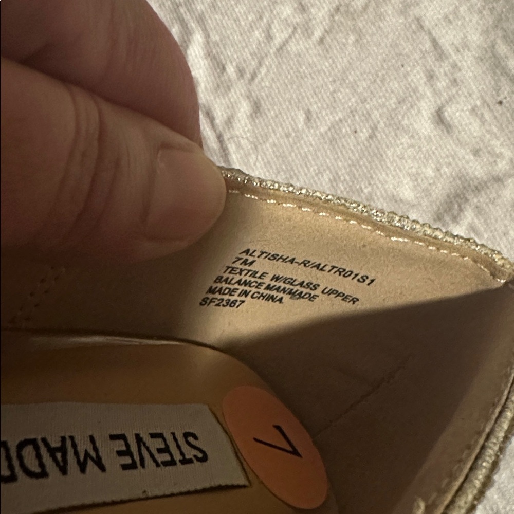 Steve Madden Glittering Silver Women’s Heels Size 7 - Picture 11 of 12